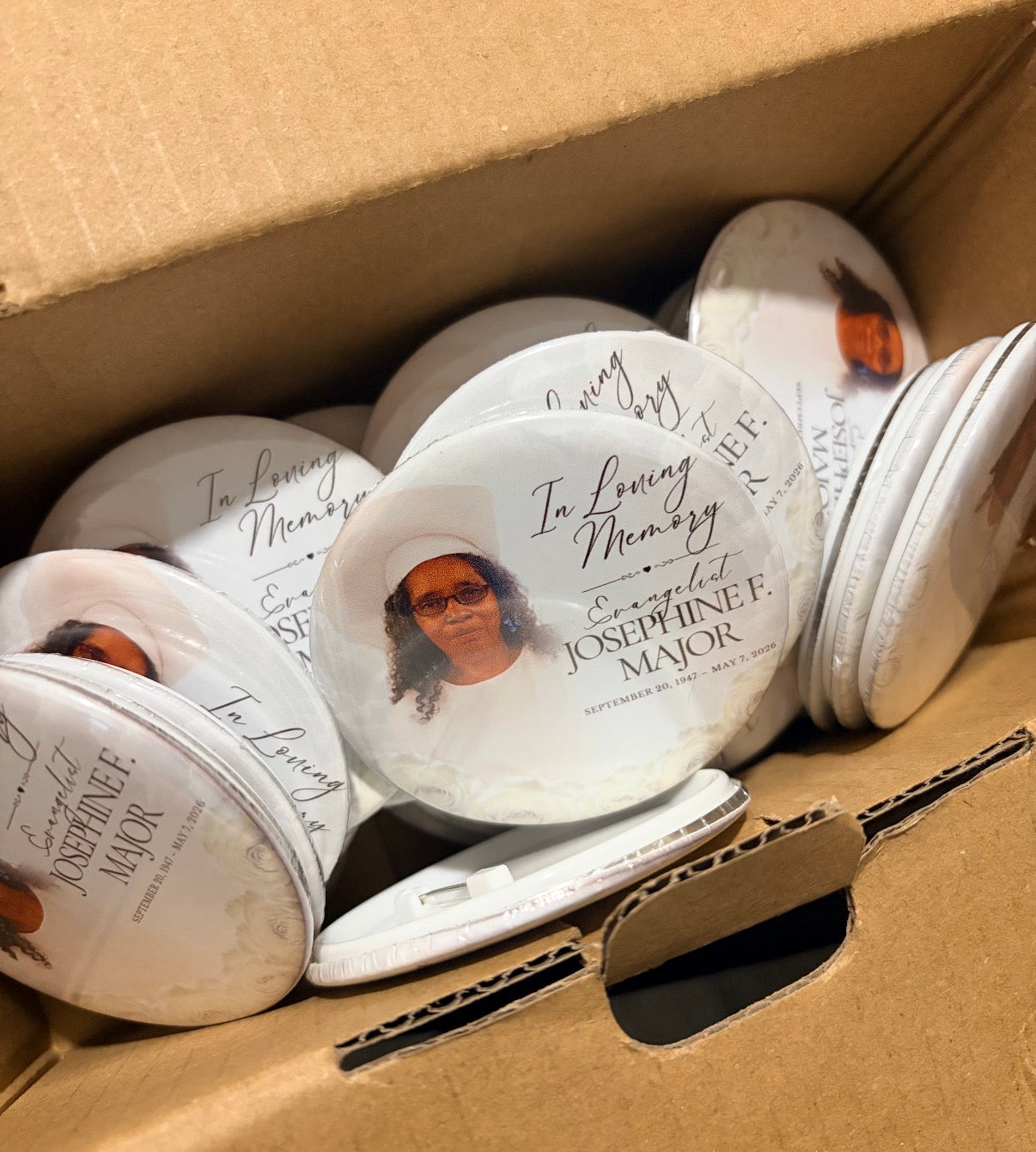 Custom Memorial Button