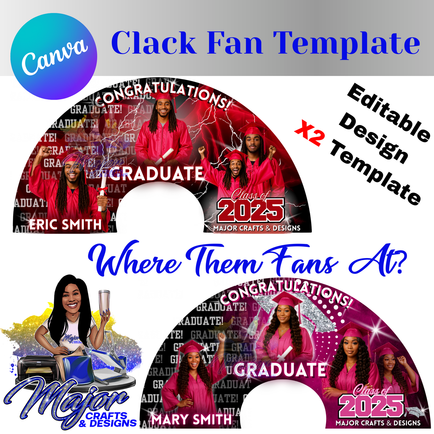 Editable-Grad-Clack-Fan-Design-Template