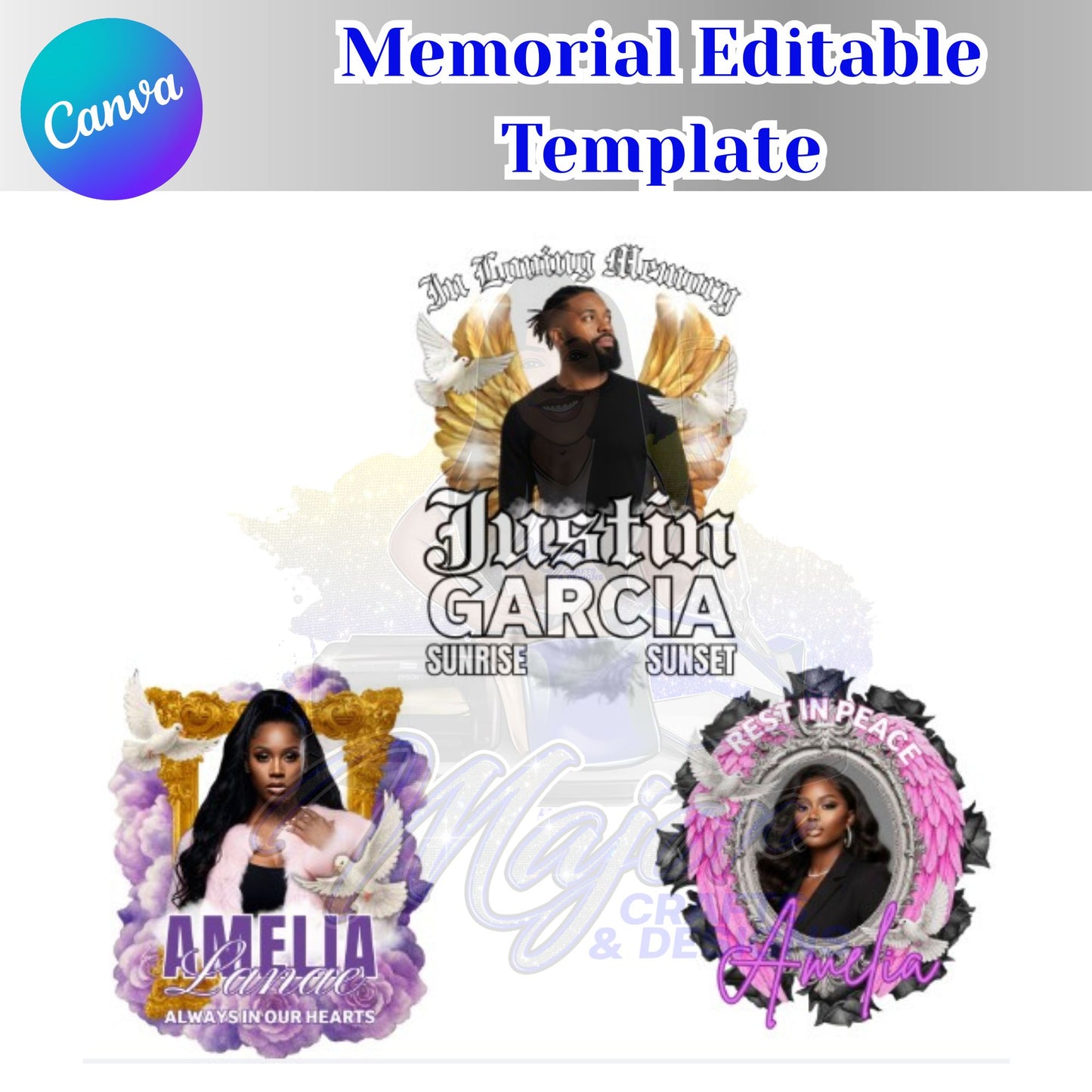 3 Memorial Design Templates