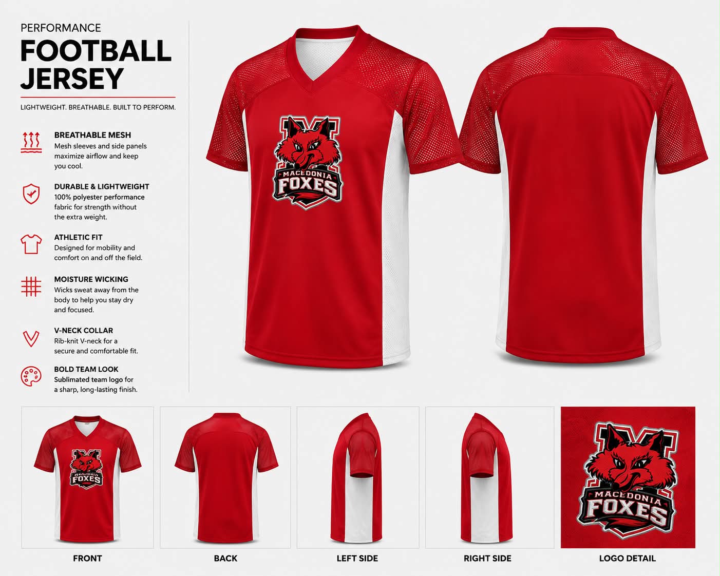 Foxes football Jersey