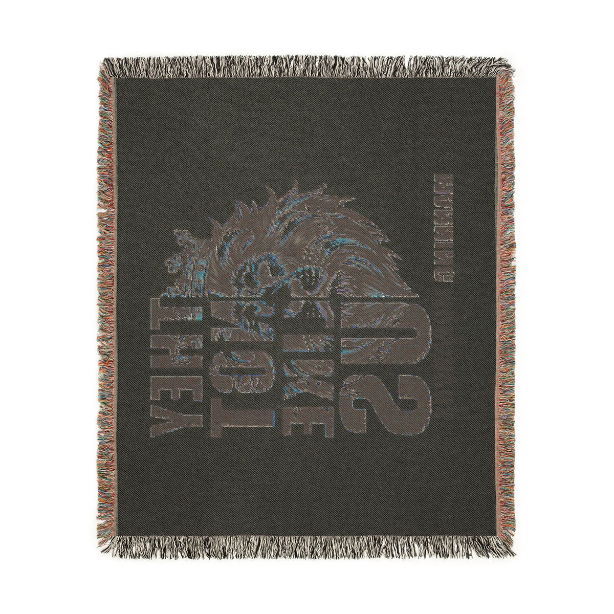 Woven Blanket — 'They Not Like Us' Manning Monarchs Lion Throw