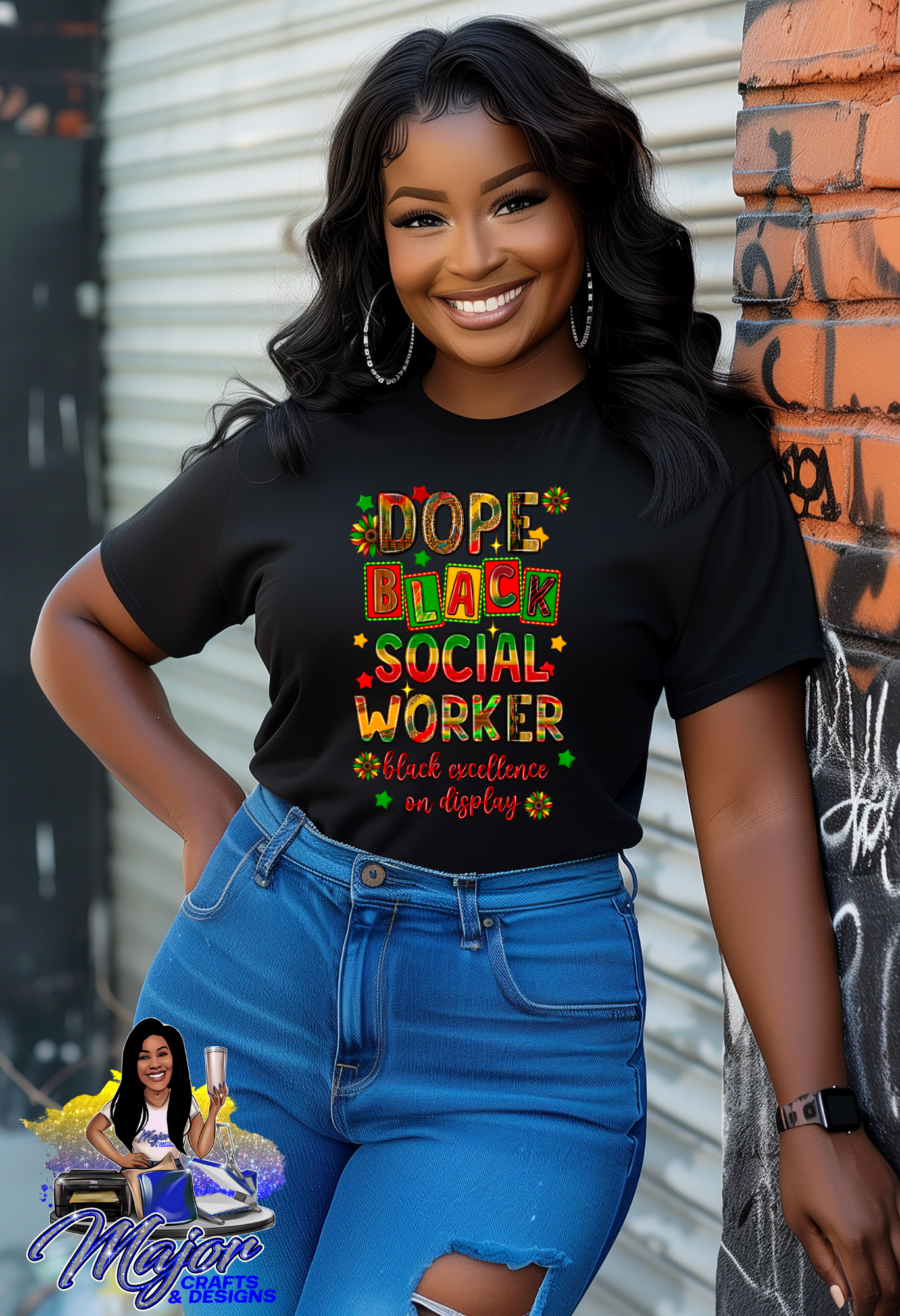 Dope Black Social Worker