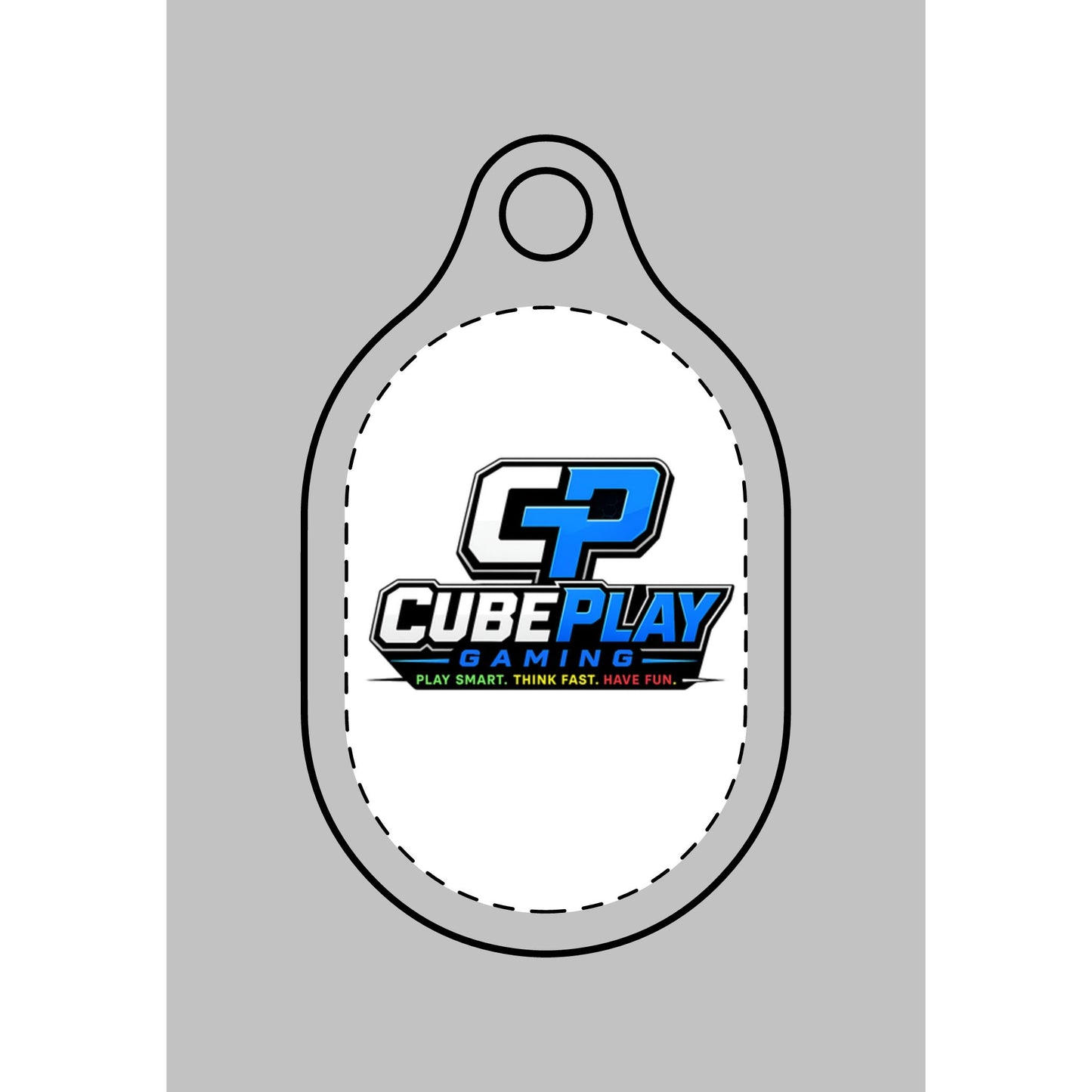 AirTag Keychain Cover — CubePlay Gaming Logo Protective Tag Holder