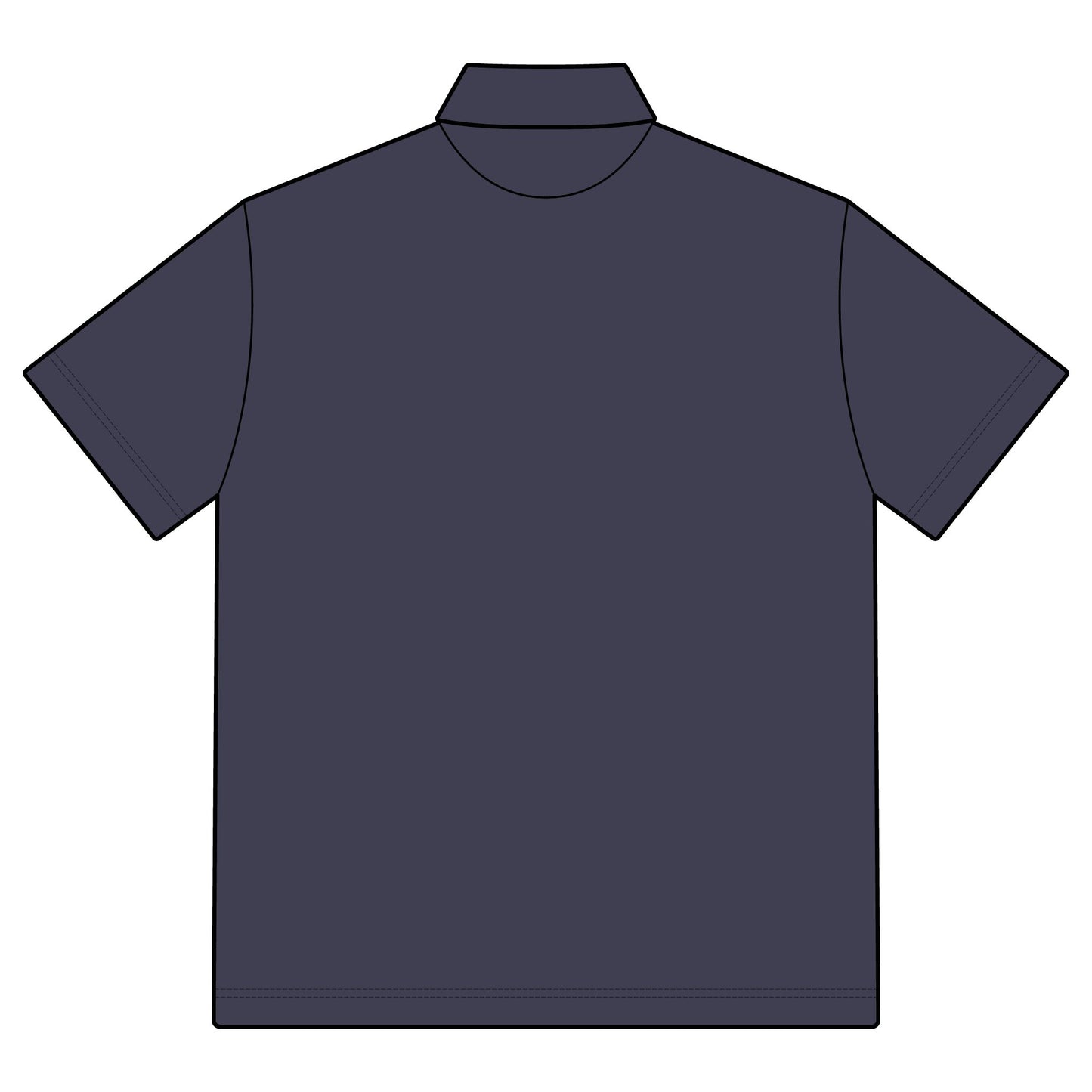 Cube Park Logo Polo Shirt — Black Pinpoint Mesh Work Golf Polo