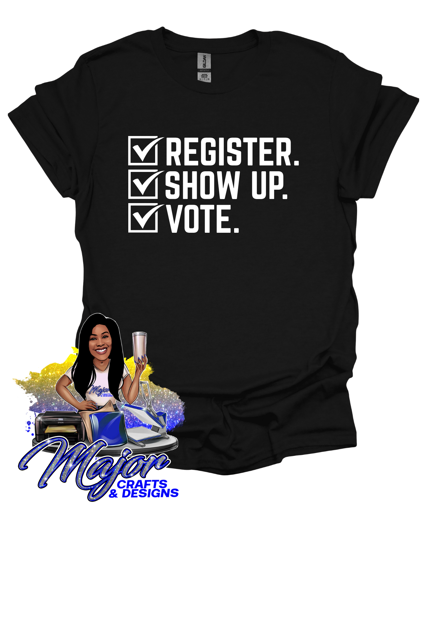 Register, Show up, Vote