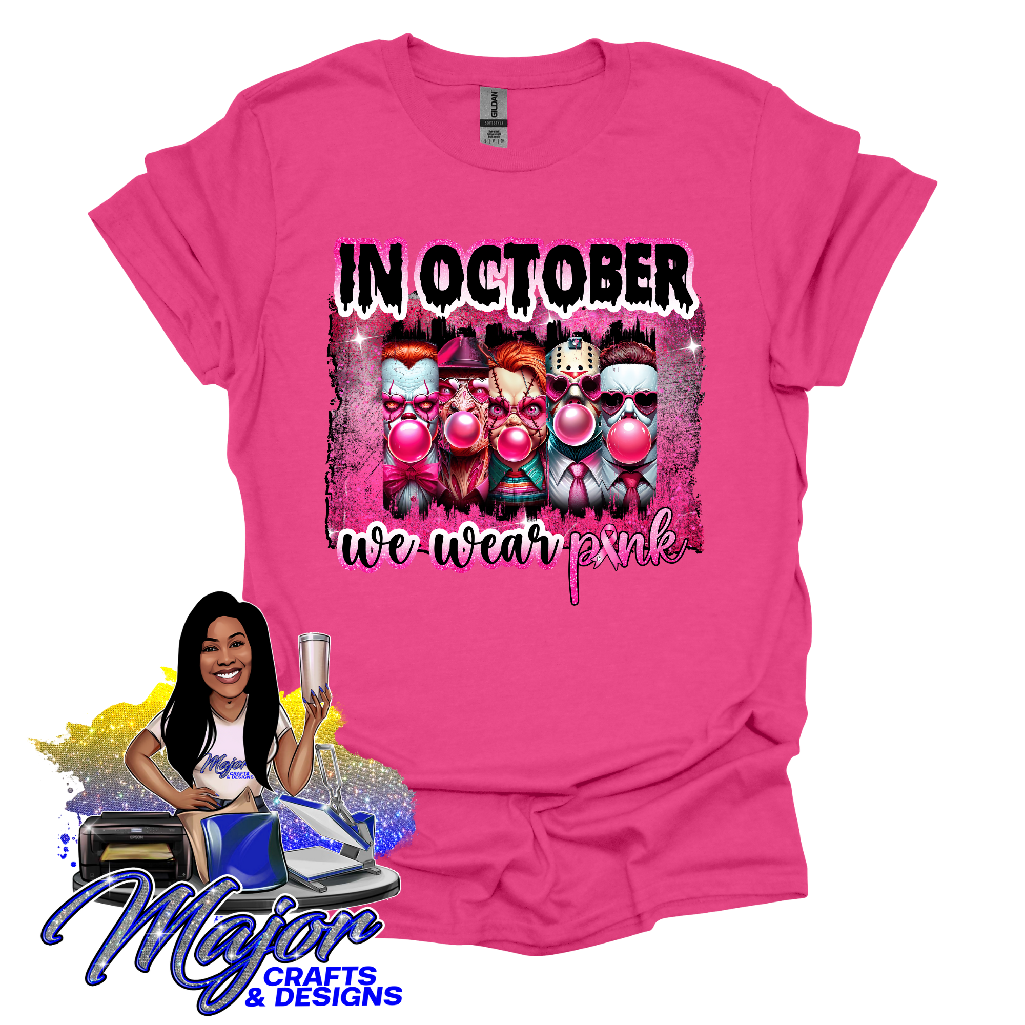 In October we wear pink- Bubblegum