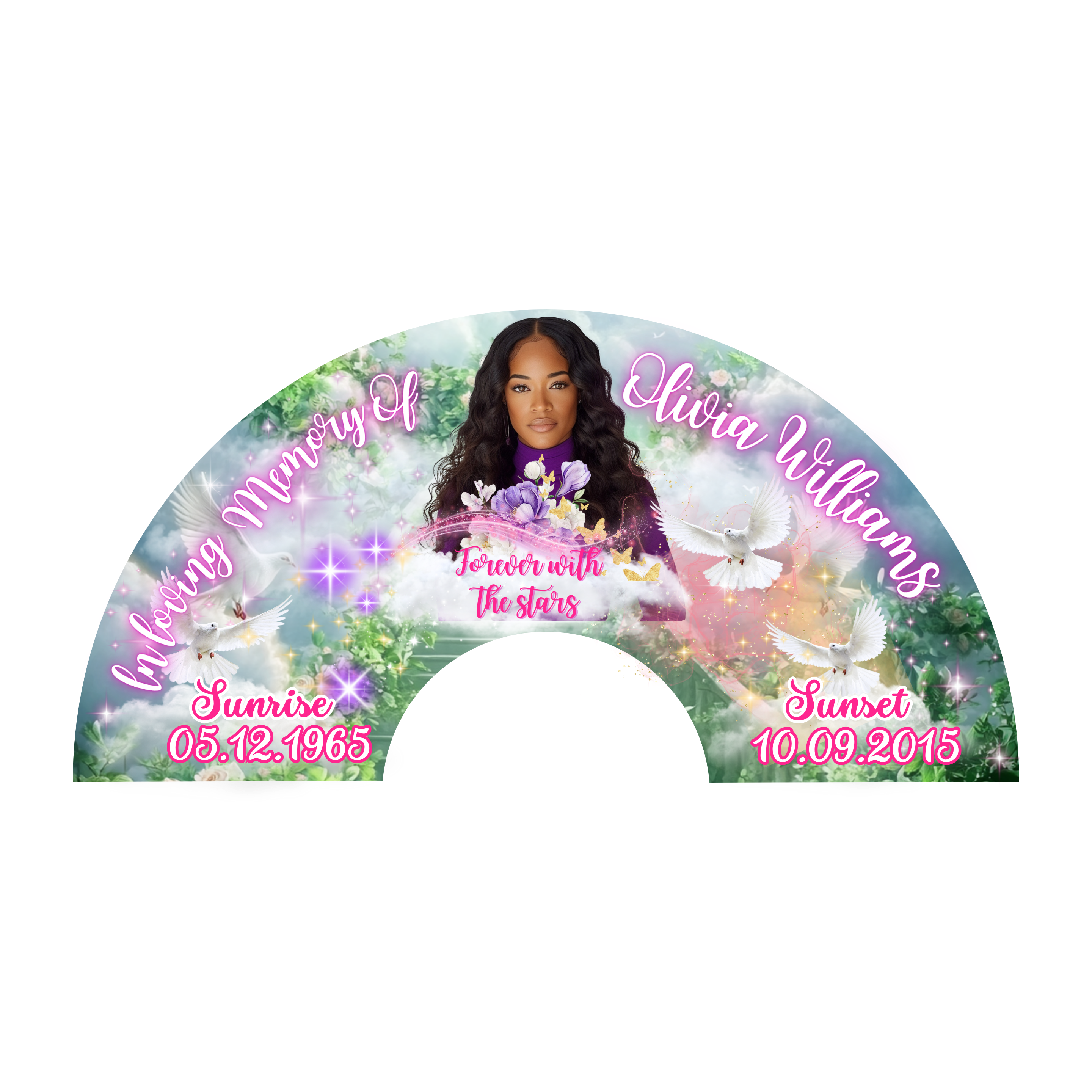 Custom Memorial Clack Fan