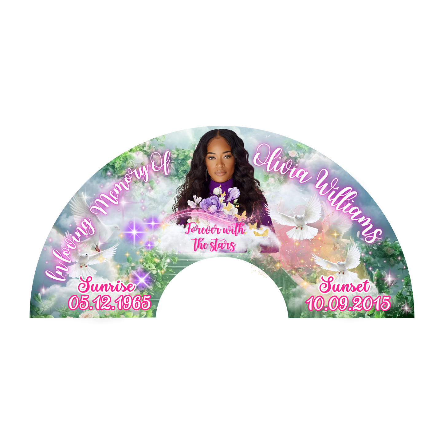 Custom Memorial Clack Fan