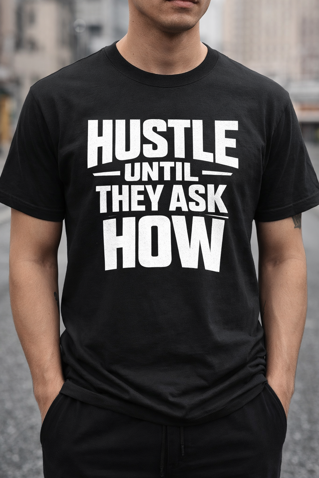 Hustle until they ask how