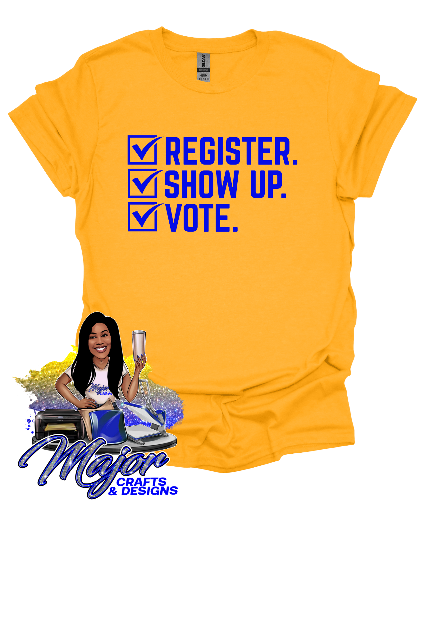 Register, Show up, Vote