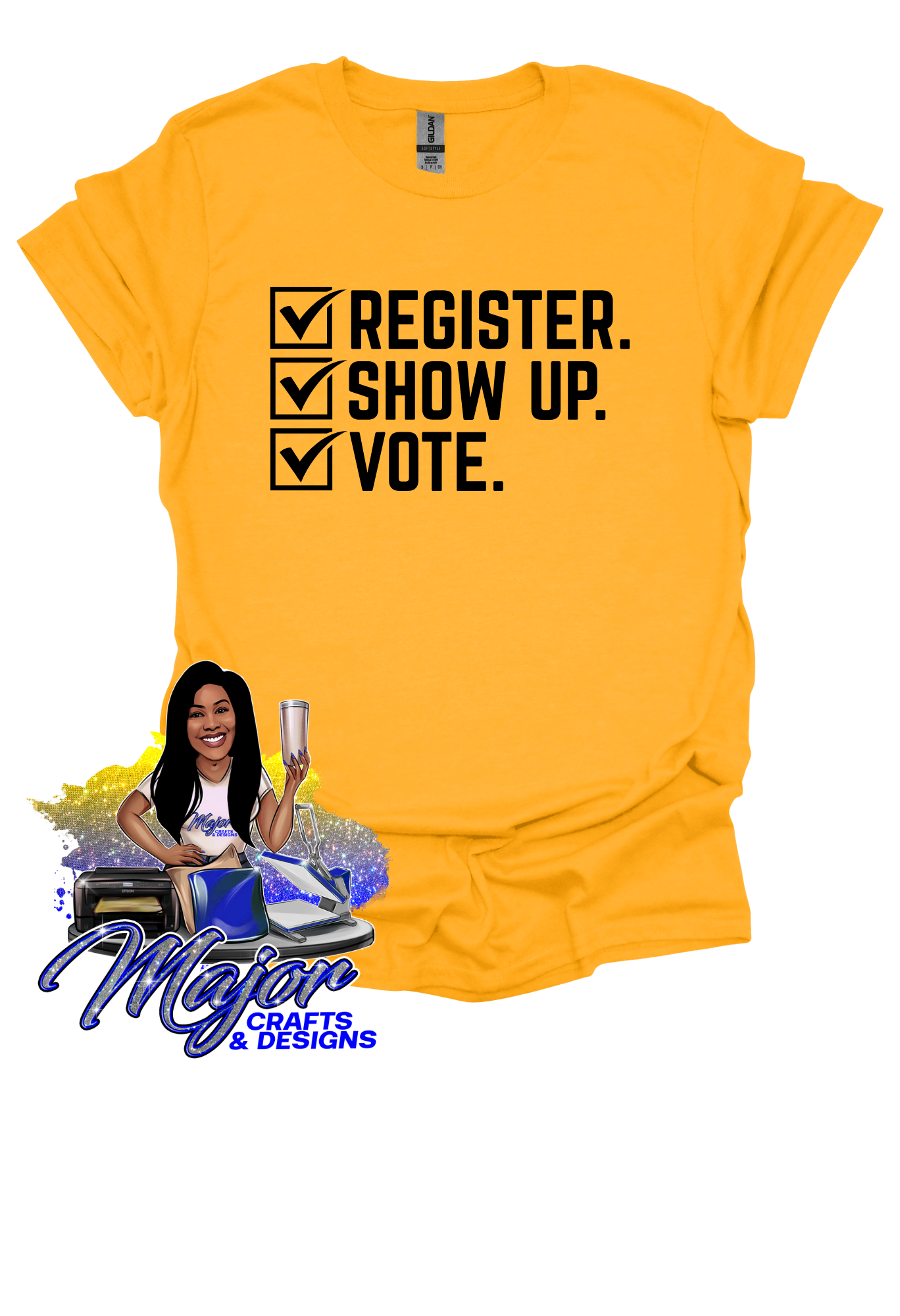 Register, Show up, Vote