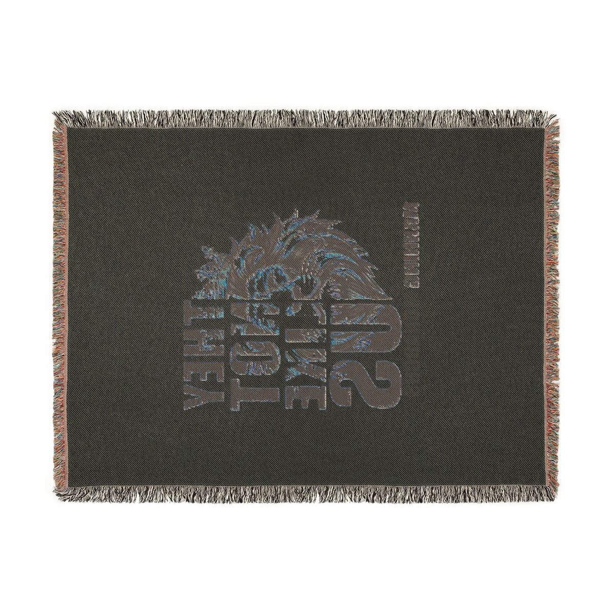 Woven Blanket — 'They Not Like Us' Manning Monarchs Lion Throw