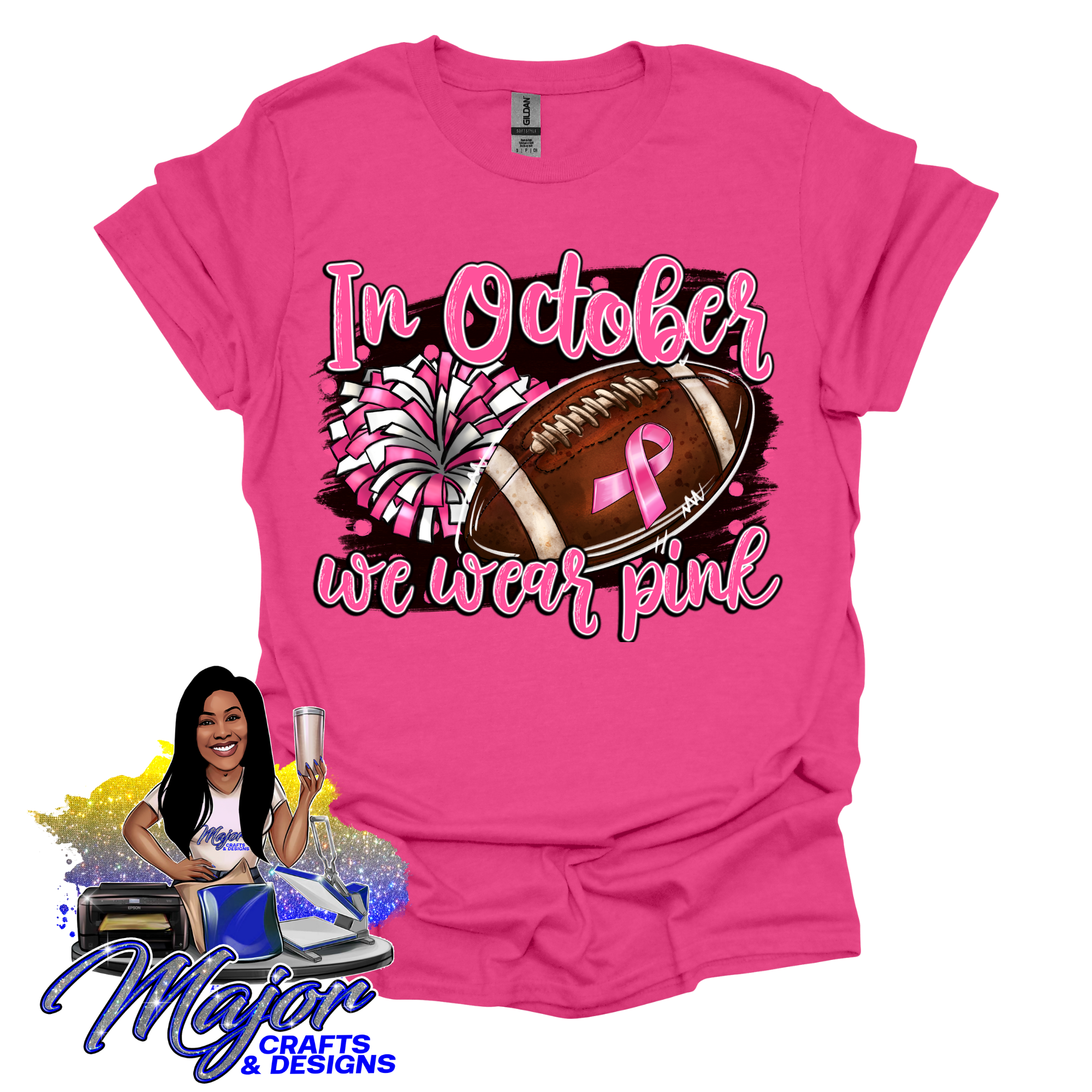 In October we wear pink- Football