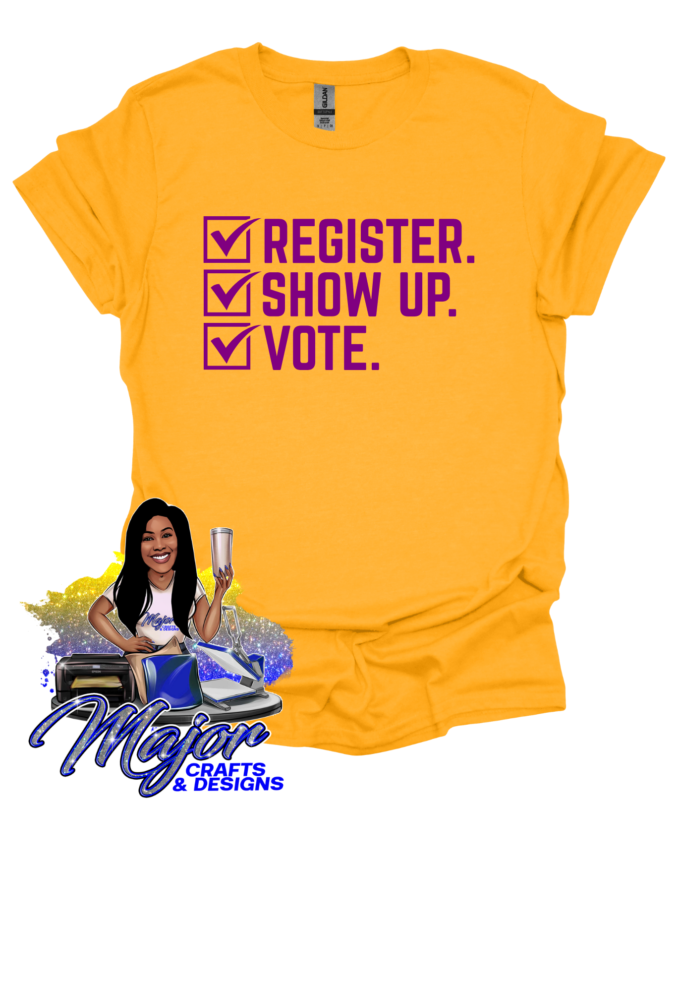 Register, Show up, Vote