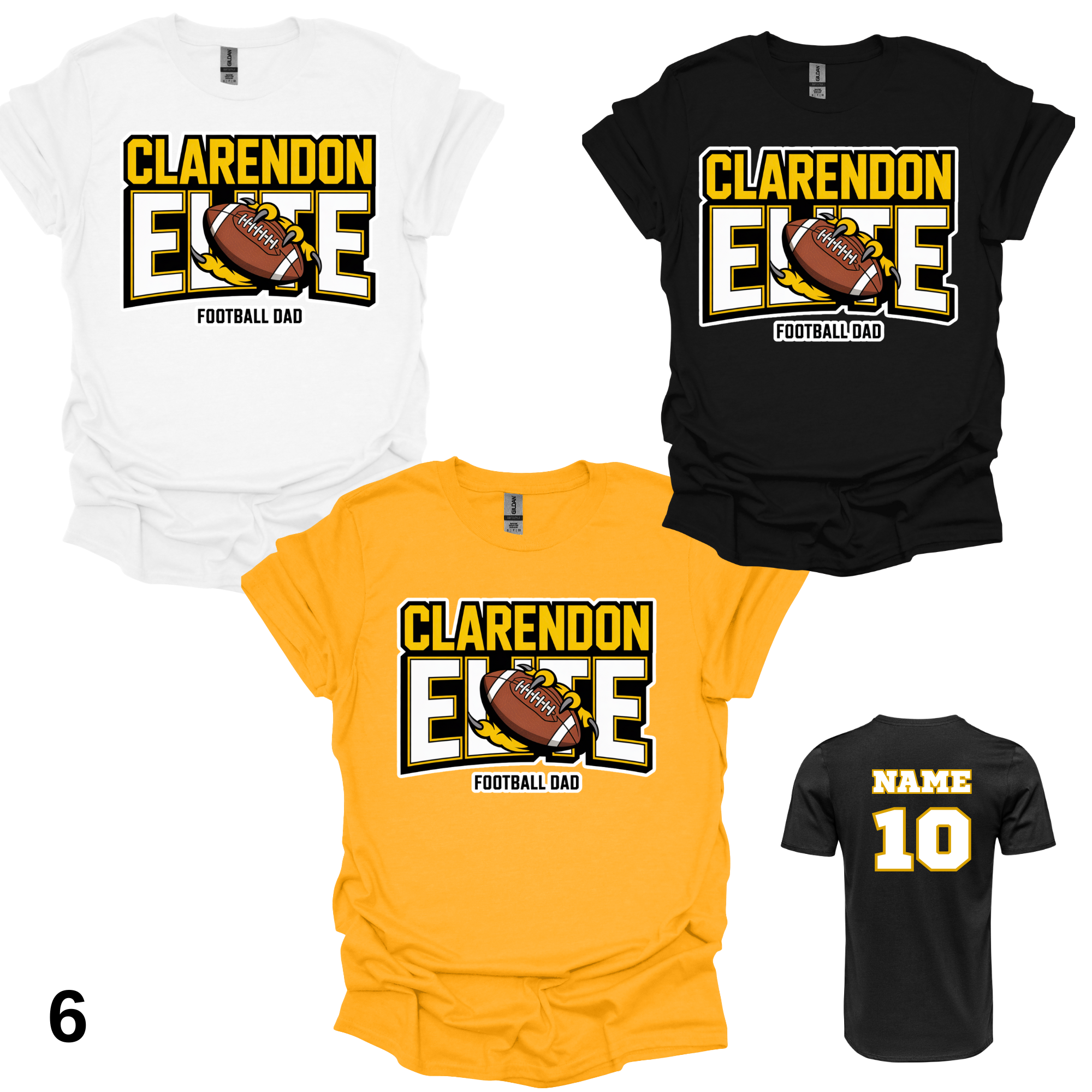 Clarendon Elite 6 (Front & Back)