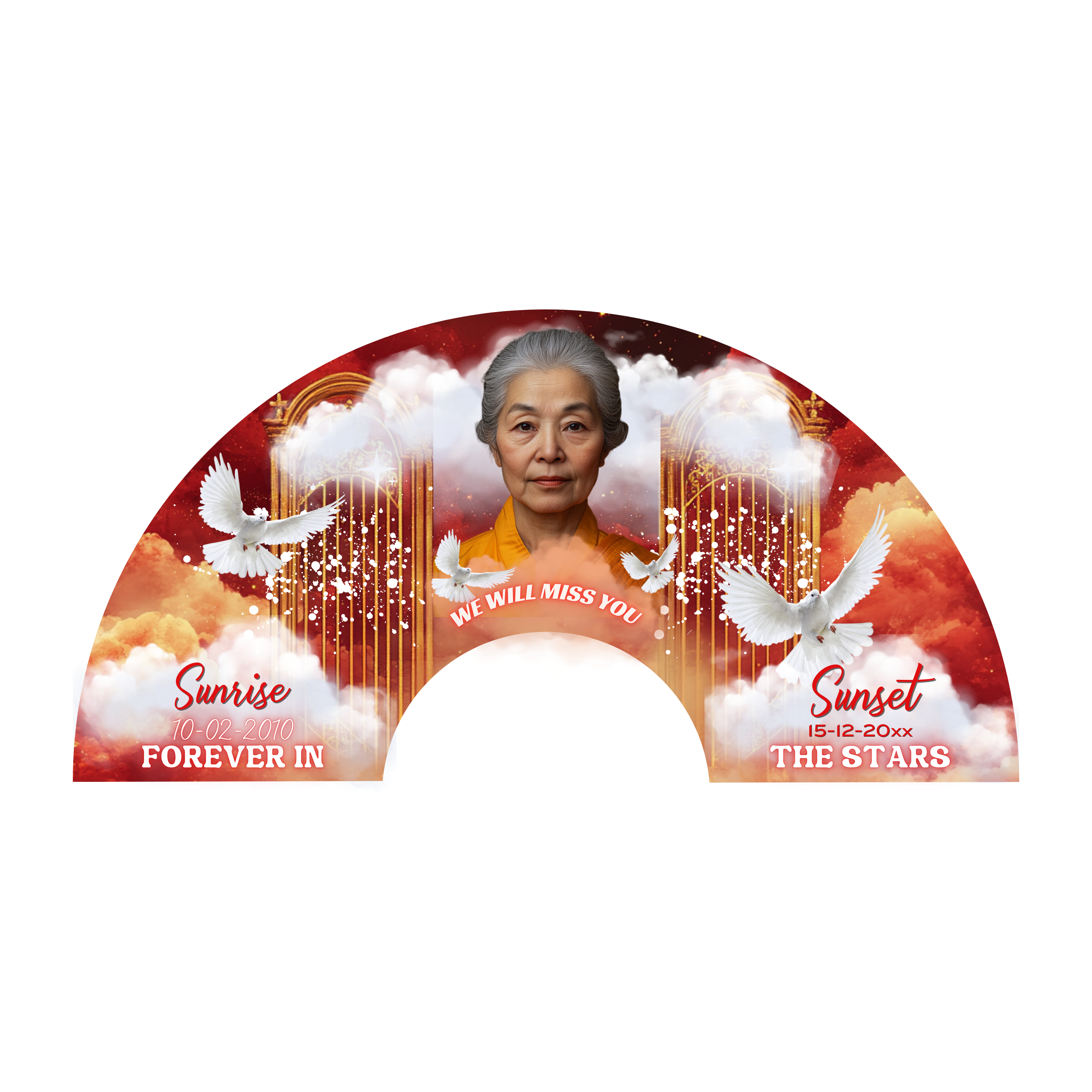 Custom Memorial Clack Fan