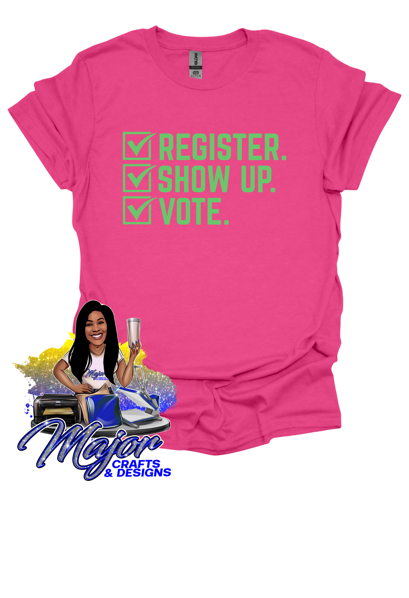 Register, Show up, Vote