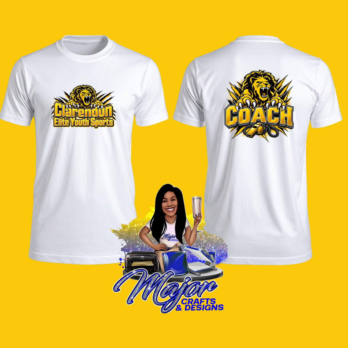 Clarendon Elite Youth Sports Coach Tee