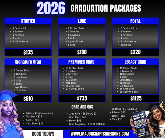 The Major Grad- Center Print Bundle