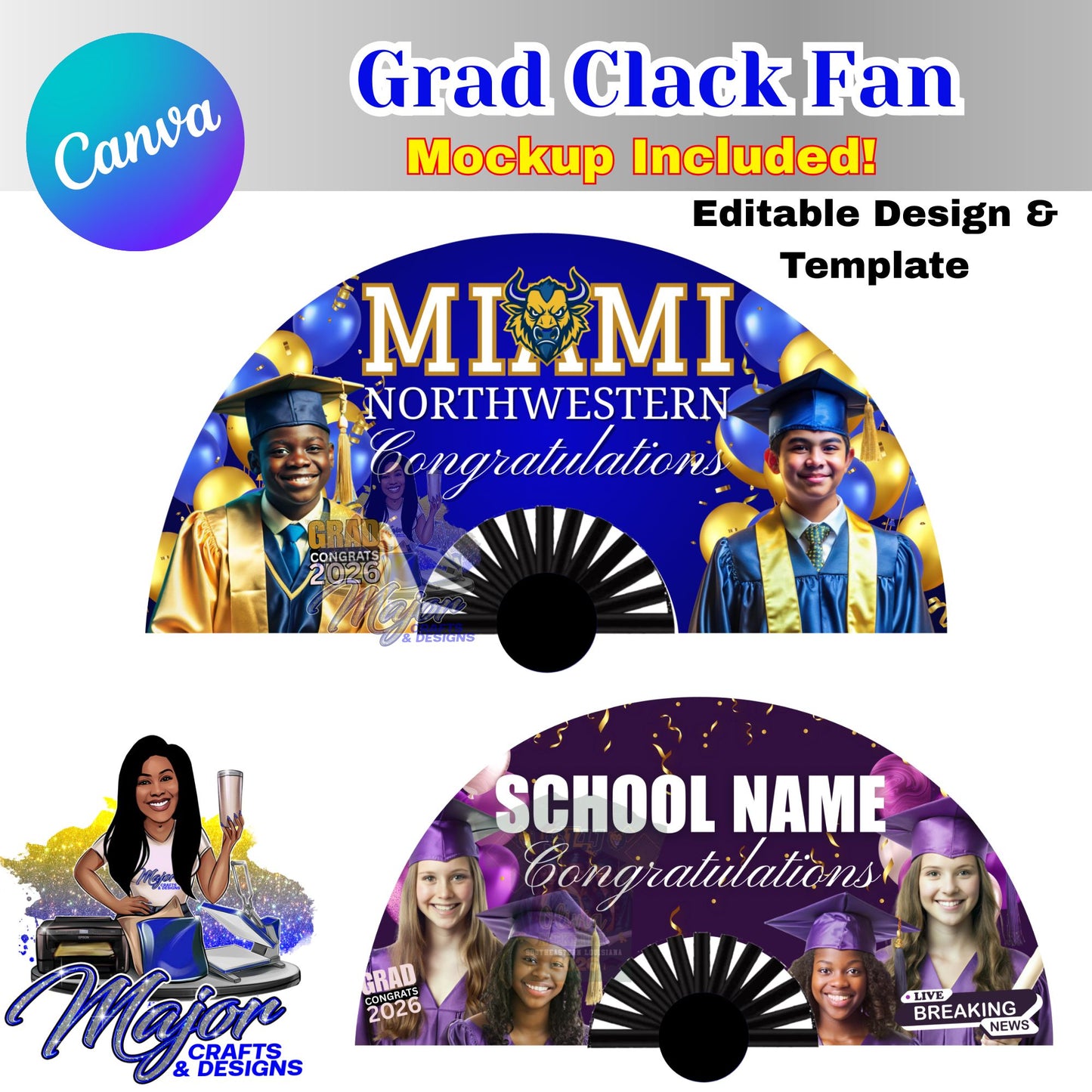Editable-Grad-Clack-Fan-Design-Template