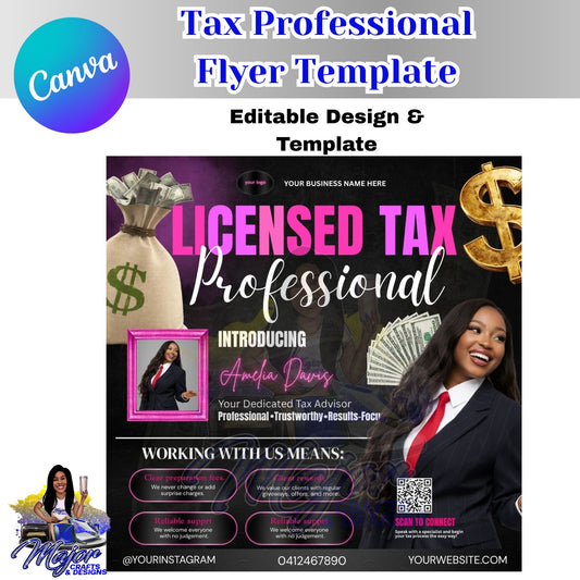 Editable Tax Professional Flyer Template