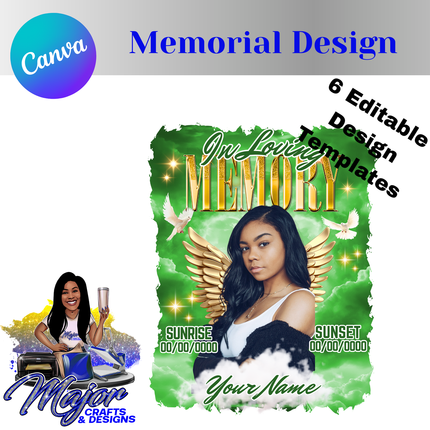 Editable Memorial Template