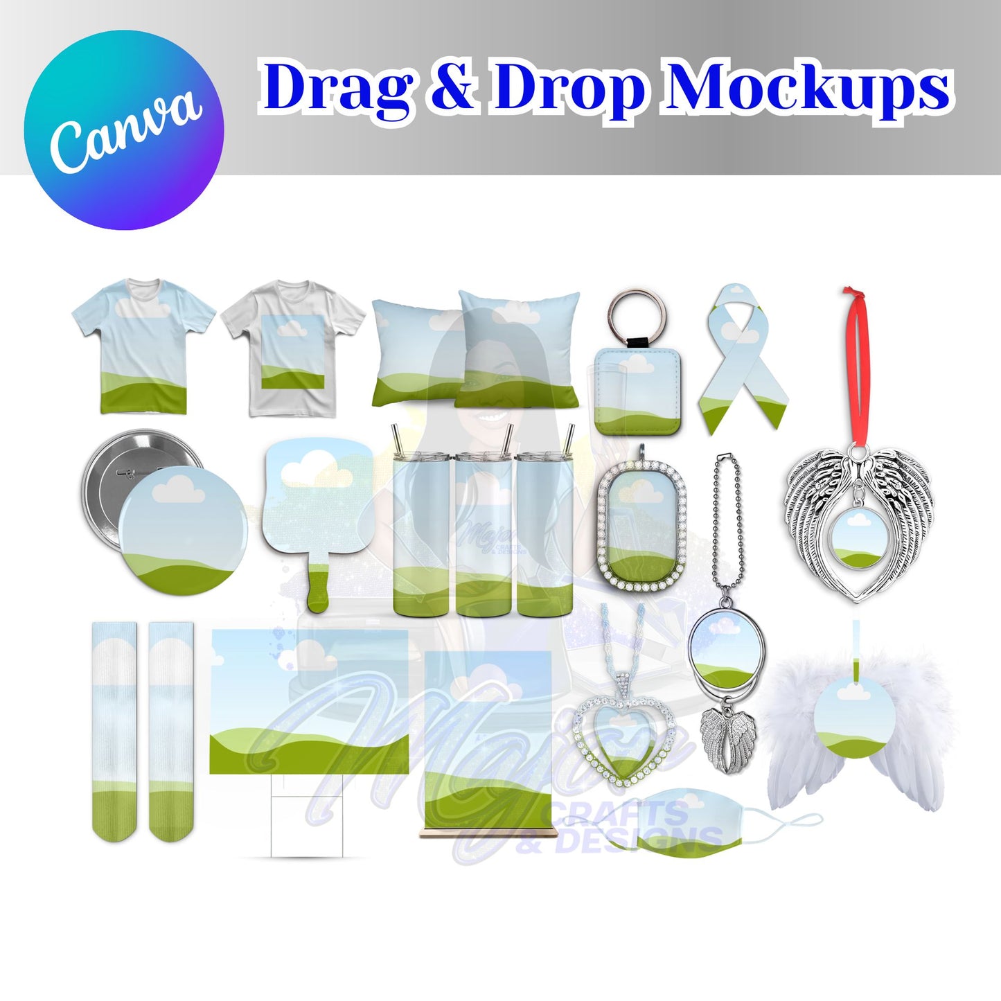 Drag & Drop Mockup Templates