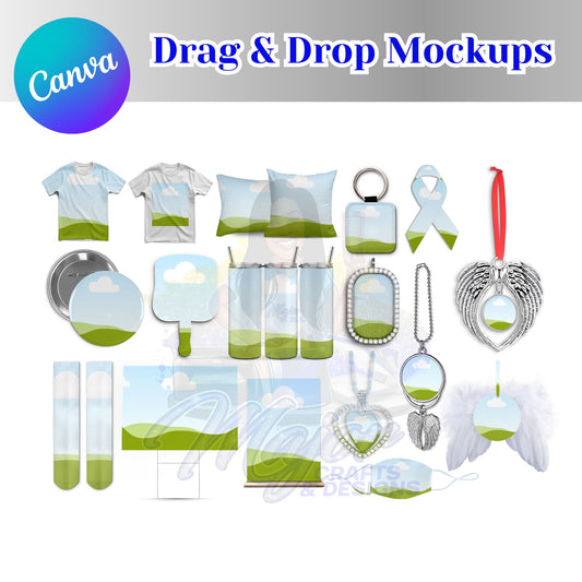Drag & Drop Mockup Templates