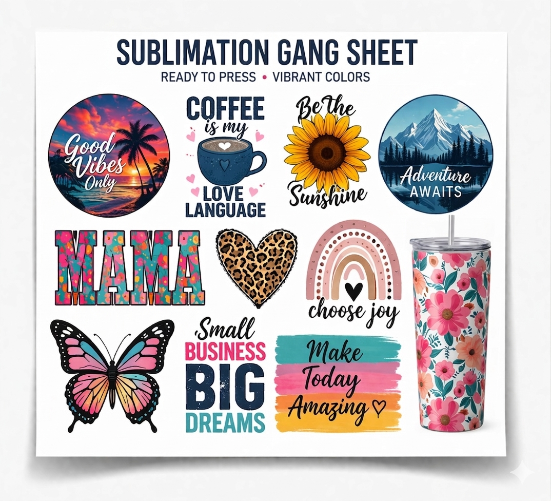 Sublimation Stationary Gang Sheet Builder