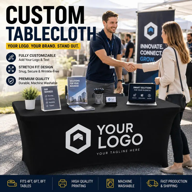 Custom Stretch Table Cloth