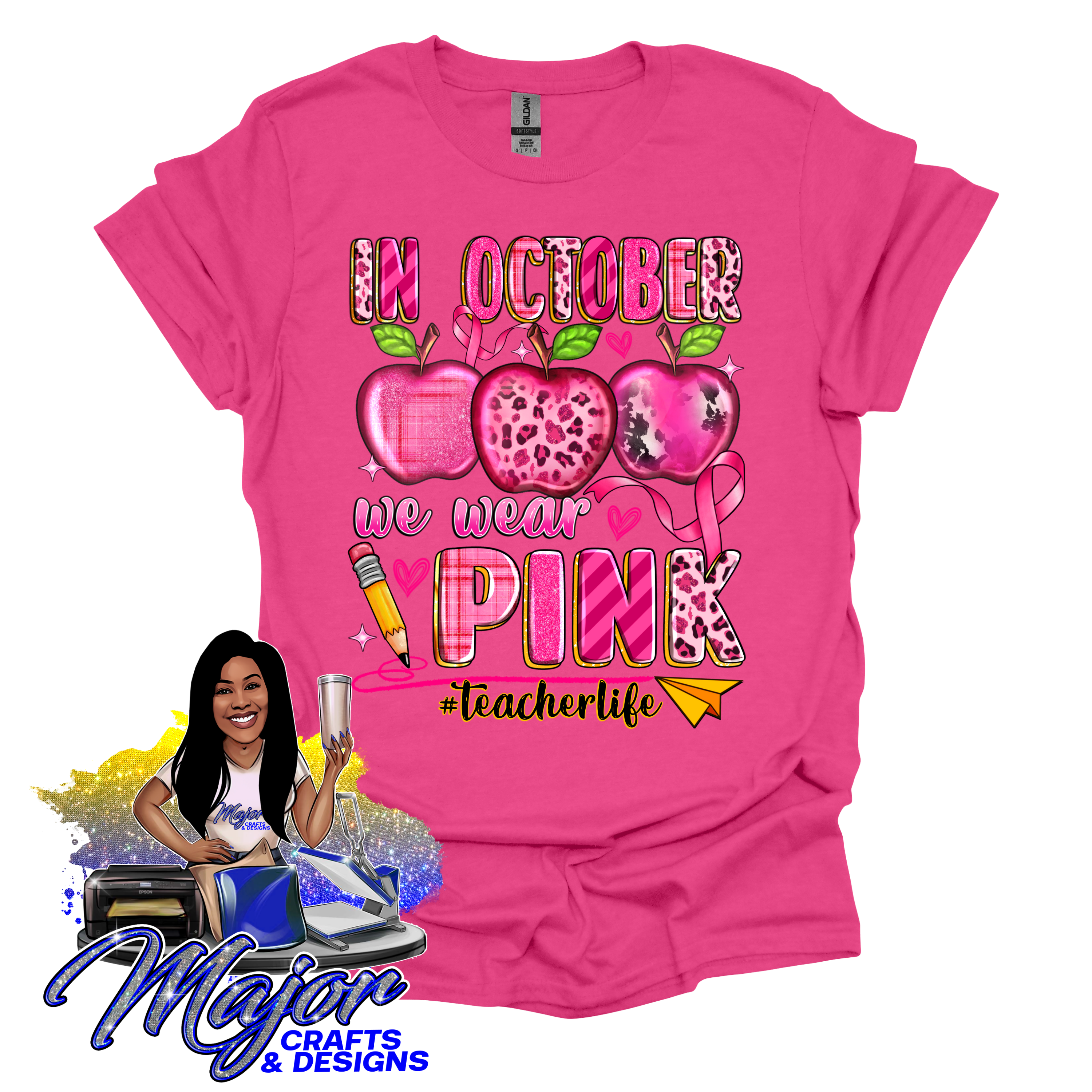 In October we wear pink- teacherlife