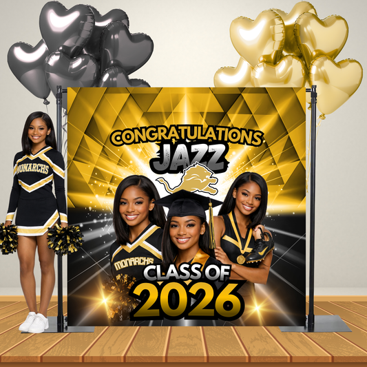 Custom Grad Backdrop Banner (Vinyl)