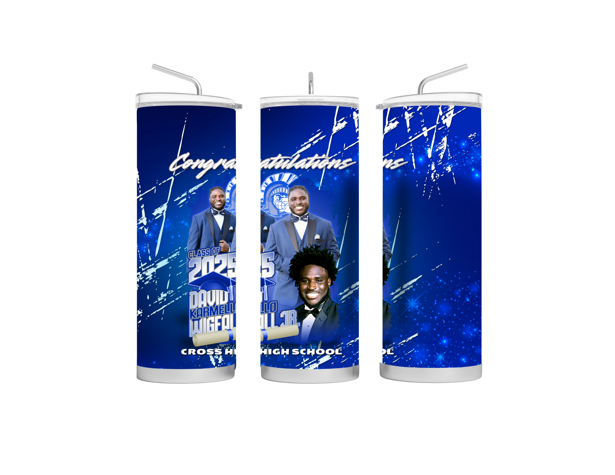 Custom Grad 20oz Skinny Tumbler