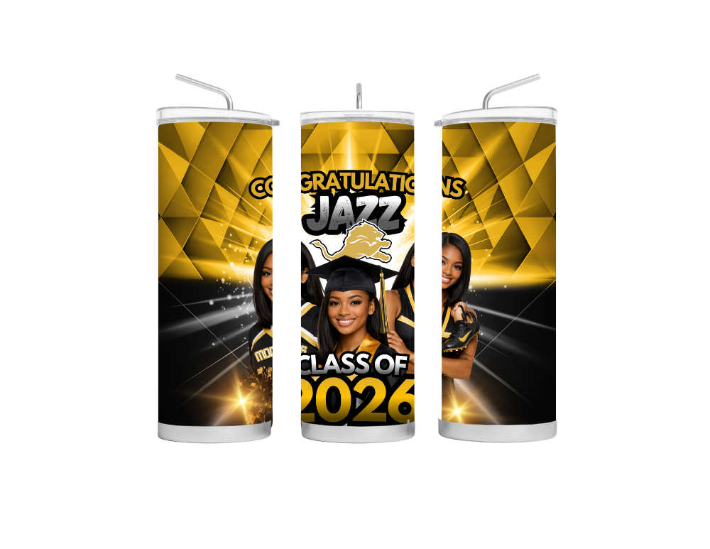 Custom Grad 20oz Skinny Tumbler