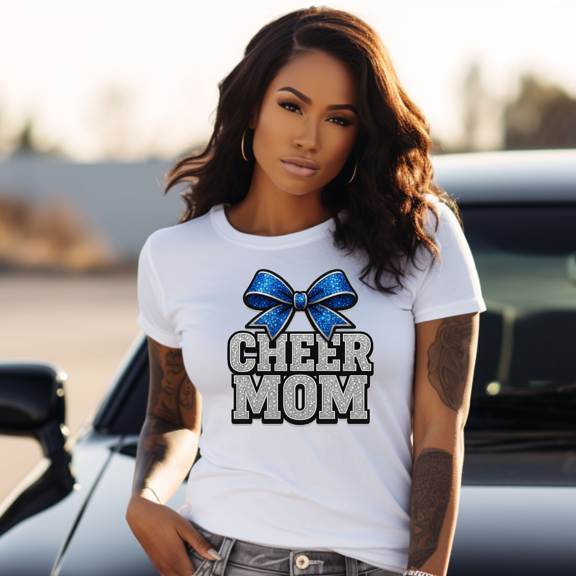 Cheer Mom Bow