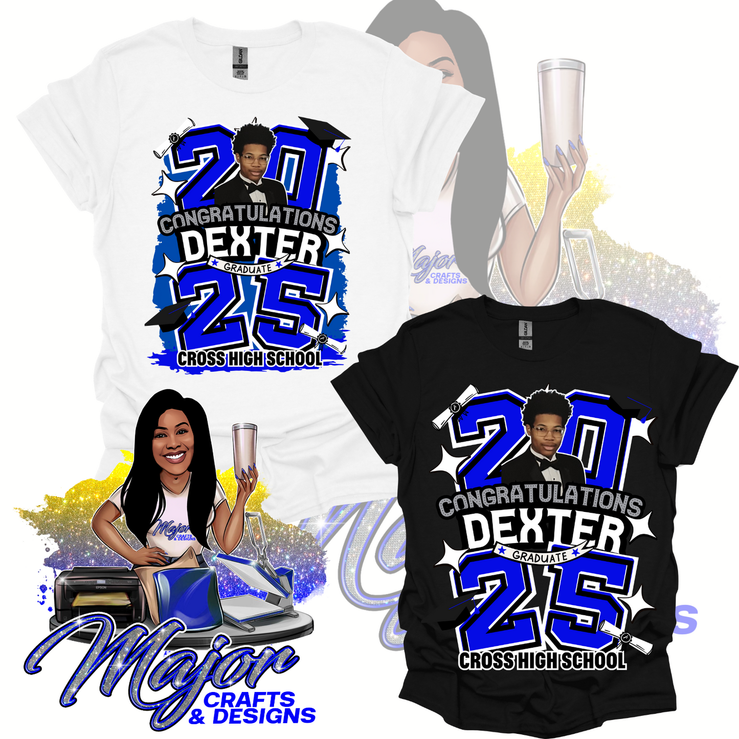 Dexter Grad Tees
