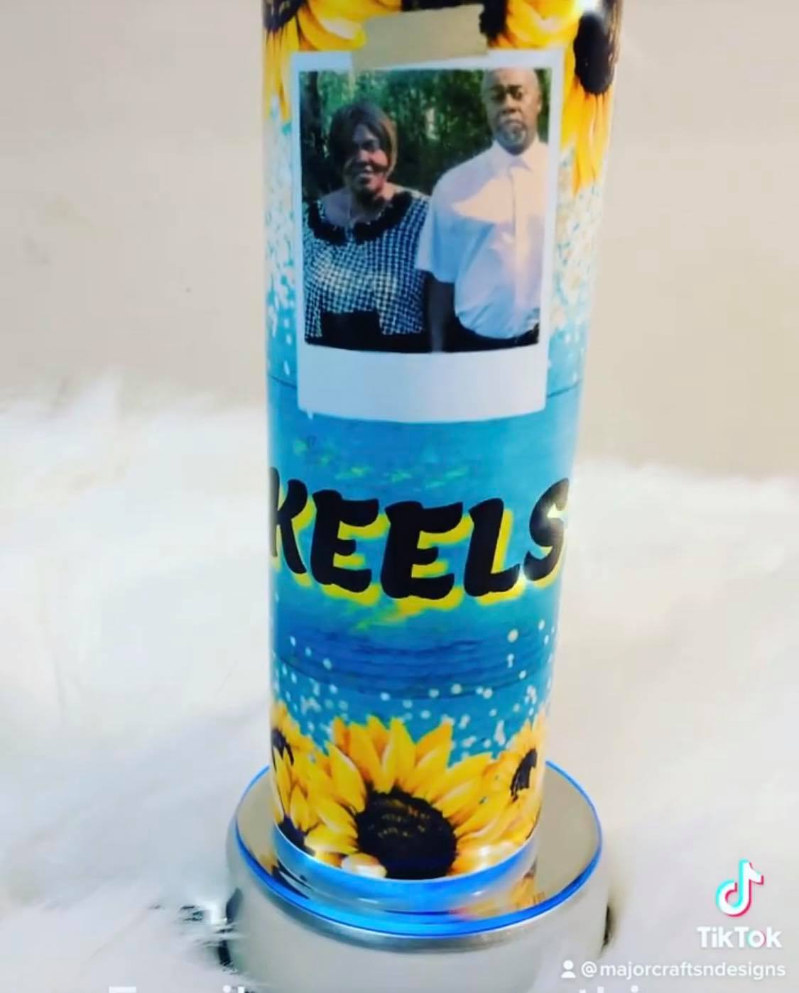 Custom 20oz Skinny Tumbler, White Tumbler with straw lid, Printed With Permanent Ink,