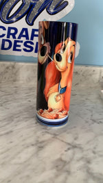 Load image into Gallery viewer, Custom 20oz Skinny Tumbler, White Tumbler with straw lid, Printed With Permanent Ink,
