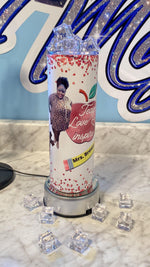 Load image into Gallery viewer, Custom 20oz Skinny Tumbler, White Tumbler with straw lid, Printed With Permanent Ink,
