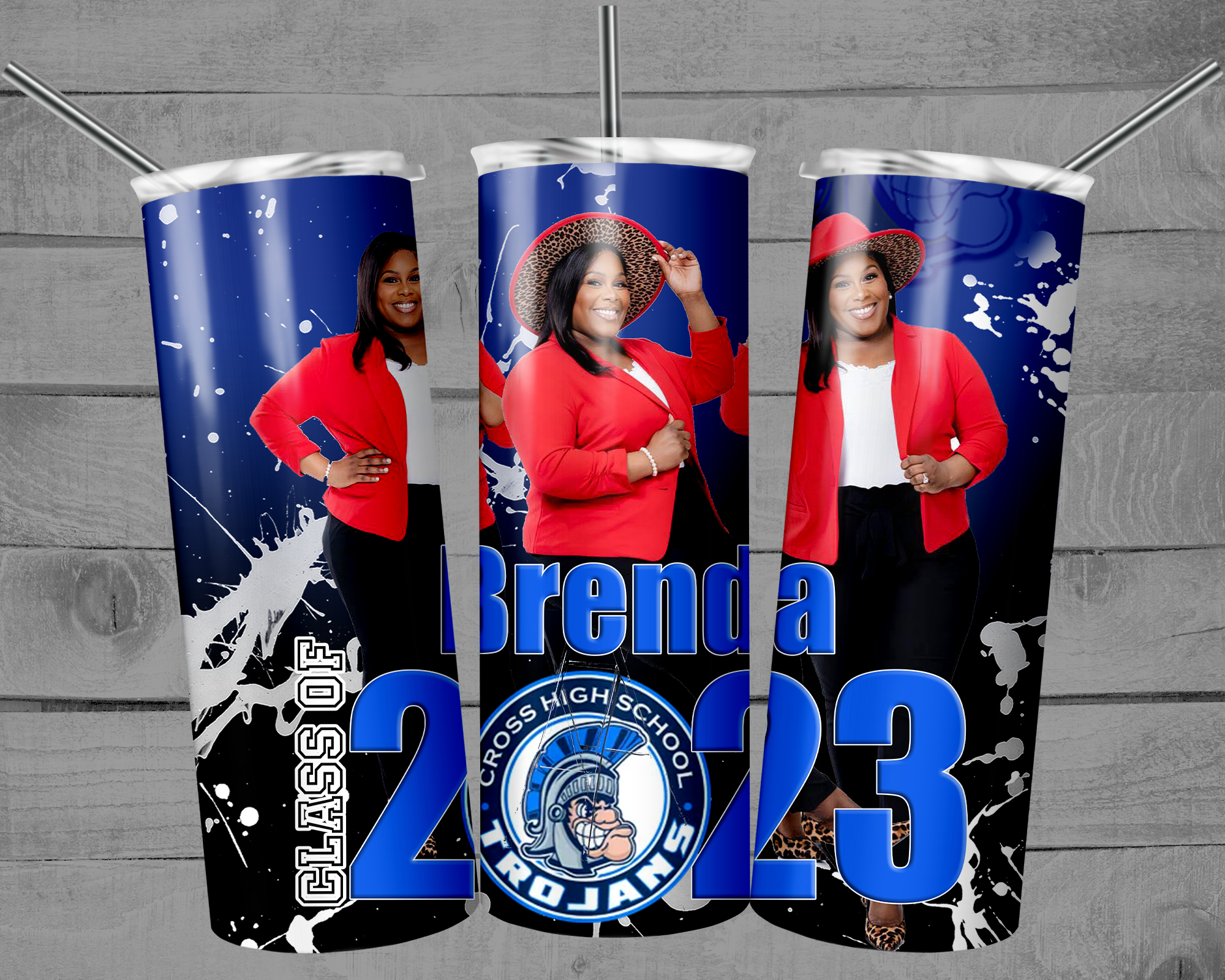 Custom Grad 20oz Skinny Tumbler