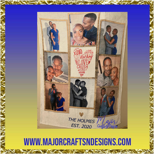 Custom Plush Photo Blanket