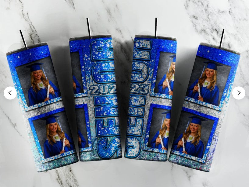 Custom Grad 20oz Skinny Tumbler