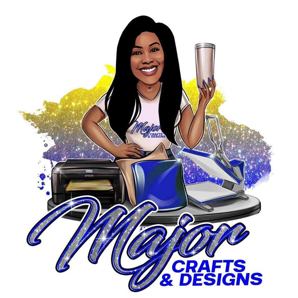 Major Crafts and Designs custom print shop logo